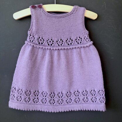 Lilac Frock Knitting pattern by Frogginette Knitting Patterns | LoveCrafts