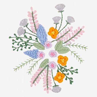 Modern Floral Embroidery Pattern PDF Flower Embroidery Hand