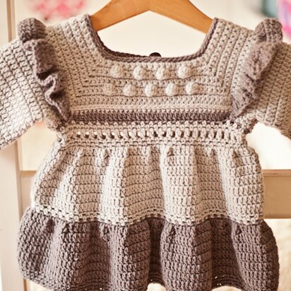 lacy crochet baby dress pattern free