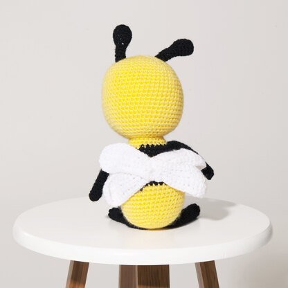 Bobby the Bee - Free Amigurumi Crochet Toy Pattern in Paintbox Yarns Simply DK