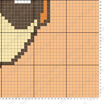 Bingo Heeler Beige Bluey Sister Blanket Puppy Graphgan Throw C2C CROCHET PATTERN