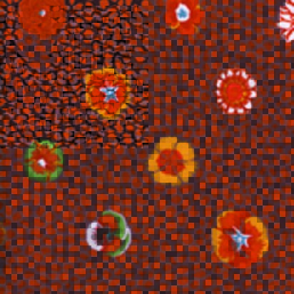 Kaffe Fassett Guinea Flower - Brown