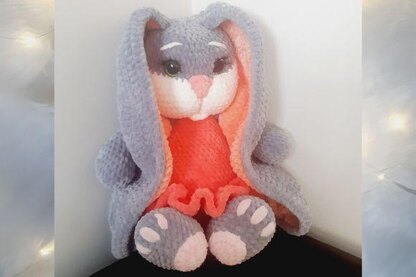 Amigurumi bunny, Crochet rabbit, Bunny with long ears