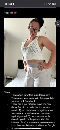 Petal strap top