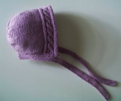 Cable baby bonnet