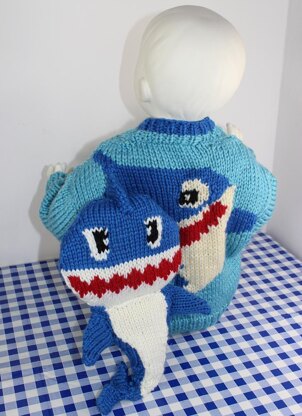 Chunky Baby & Toddler Shark Sweater and Toy