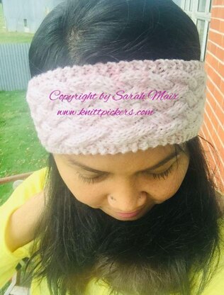 Braided Pink Headband