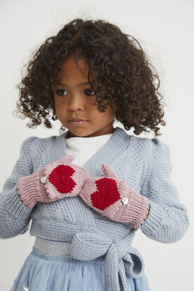 " Bim Child Mittens " - Mittens Knitting Pattern For Girls in MillaMia Naturally Soft Merino by MillaMia
