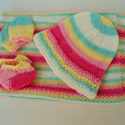 Preemie/Newborn Sun Hat Knit Set