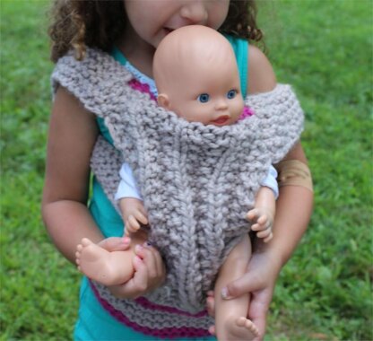 Crochet baby doll carrier online