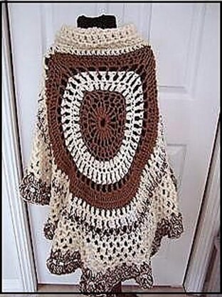 721 Chunky style Crochet Circular Shawl