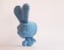 Blue Rabbit Doll with removable tail. Toy from the Tanoshi series.