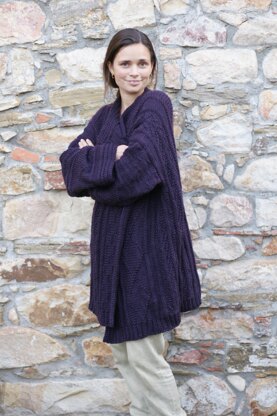 BARCELLONA, cardigan in chunky weight wool
