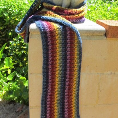 Striped Alpaca Scarf