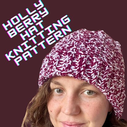 Holly Berry Hat - knitting pattern