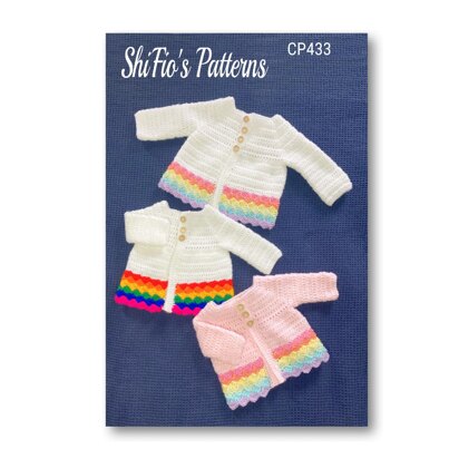 433- Baby Cardigan Crochet Pattern-433
