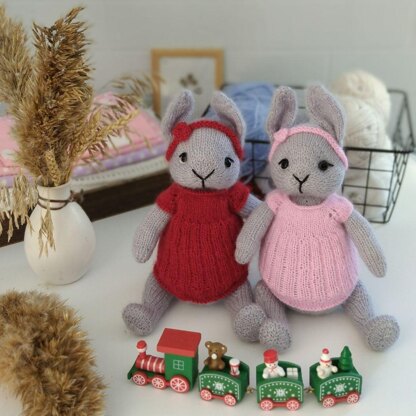 Bunny knitting pattern. Tia The Little Bunny