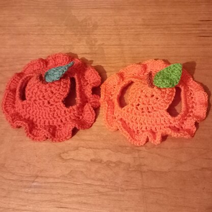 Crochet halloween pumpkin hat for cats