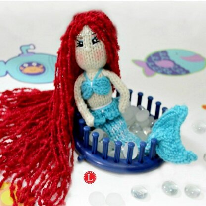 Loom Knit Mermaid Doll