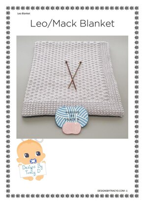 Leo / Mack Baby blanket  knitting pattern