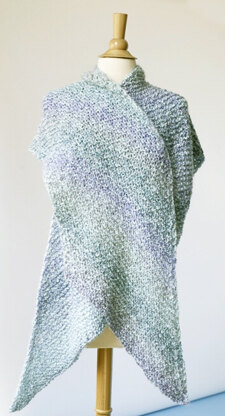 V Shawl in Lion Brand Homespun - 80442AD