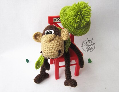 Keychain monkey (two in one)