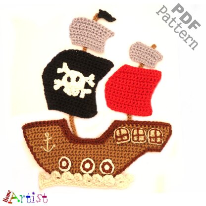 Pirate Ship Applique