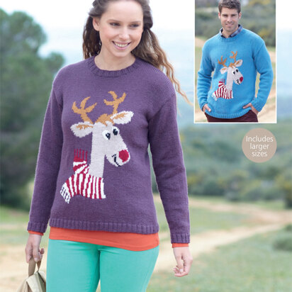 Reindeer Sweater in Sirdar Country Style DK - 7118