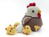 Amigurumi Hen, Chick, and Egg