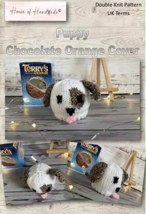 Puppy Dog Chocolate Orange Cover Knitting Pattern
