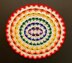 Oval rainbow doily by HueLaVive