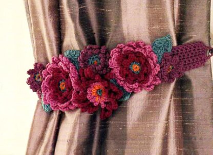 Floral Curtain Tieback