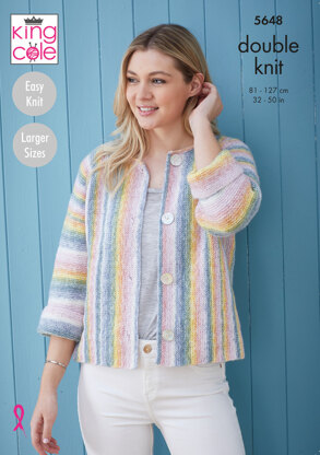 Cardigans in King Cole Bramble DK - 5648 - Leaflet