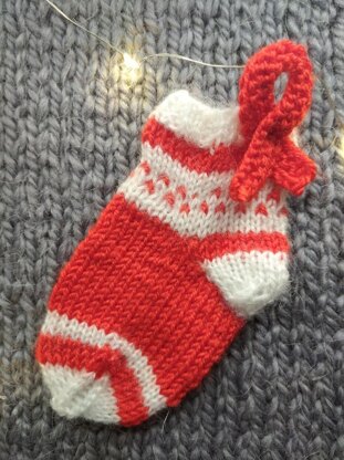 Christmas mini stocking