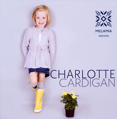 "Girls' Charlotte Cardigan" - Cardigan Knitting Pattern For Girls - Cardigan Knitting Pattern in MillaMia Naturally Soft Merino