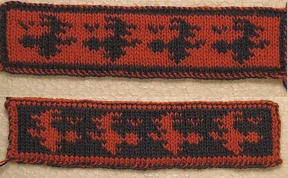 Witch double knitting bookmark