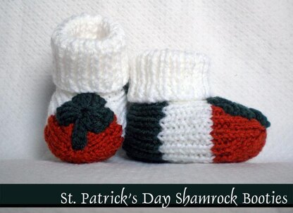 St. Patrick's Day Shamrock Booties