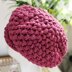 Chunky Retro Style Crochet Newsboy Cap