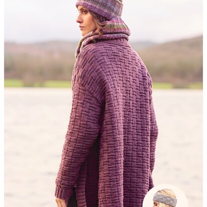 Women's Cardigan and Headwear in Rico Essentials Merino DK - 1055 - Downloadable PDF