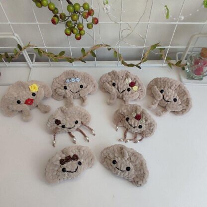 Dumpling Crochet pattern, food amigurumi