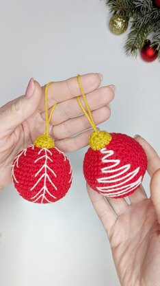 Crochet Christmas Baubles, Easy Crochet Ornament Pattern