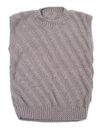 Light Wave Sweater Vest in Caledon Hills Chunky Wool