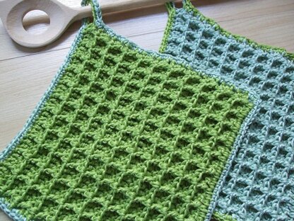 Waffle Stitch Potholders