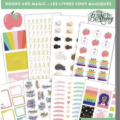 The Happy Planner Sticker Value Pack - Book Are Magic Student, 941/Pkg