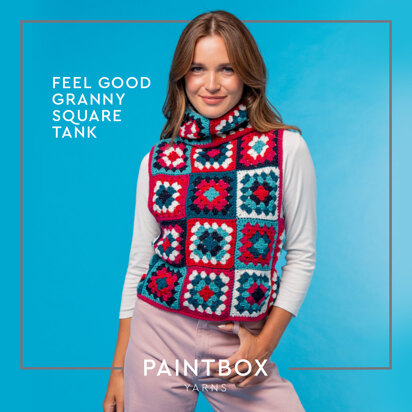 Striped Tank Top - Free Crochet Pattern for Women in Paintbox