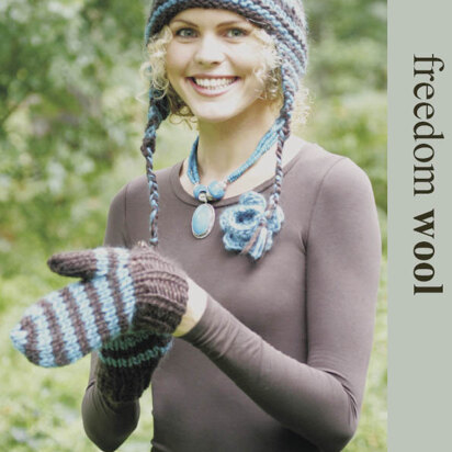 Hat & Mitts in Twilleys Freedom Wool - 9101