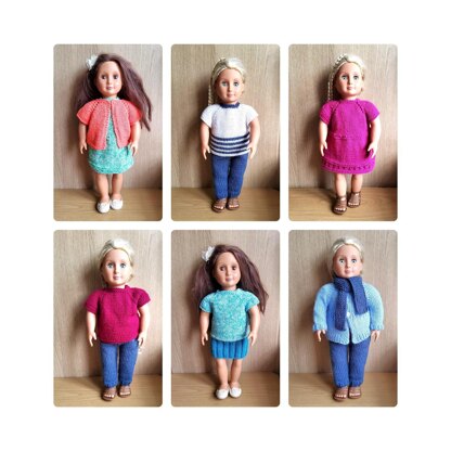 Our Generation American Girl Doll s Clothes Knitting pattern by Marianna s Lazy Daisy Designs LoveCrafts