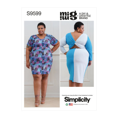 Simplicity Women's Knit Dresses by Mimi G S9599 - Sewing Pattern