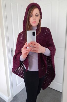 Crochet Maiden Hooded Shawl Pattern