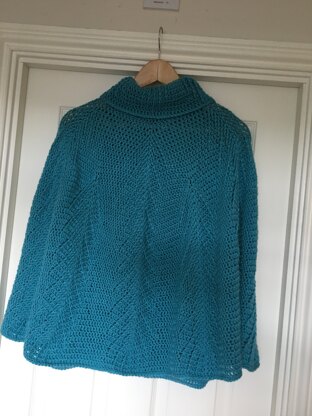 Falling pines poncho